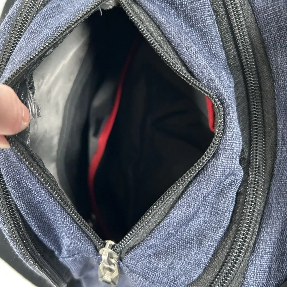 SWISSGEAR Scansmart TSA Friendly Tablet Laptop Backpack Blue Denim Padded